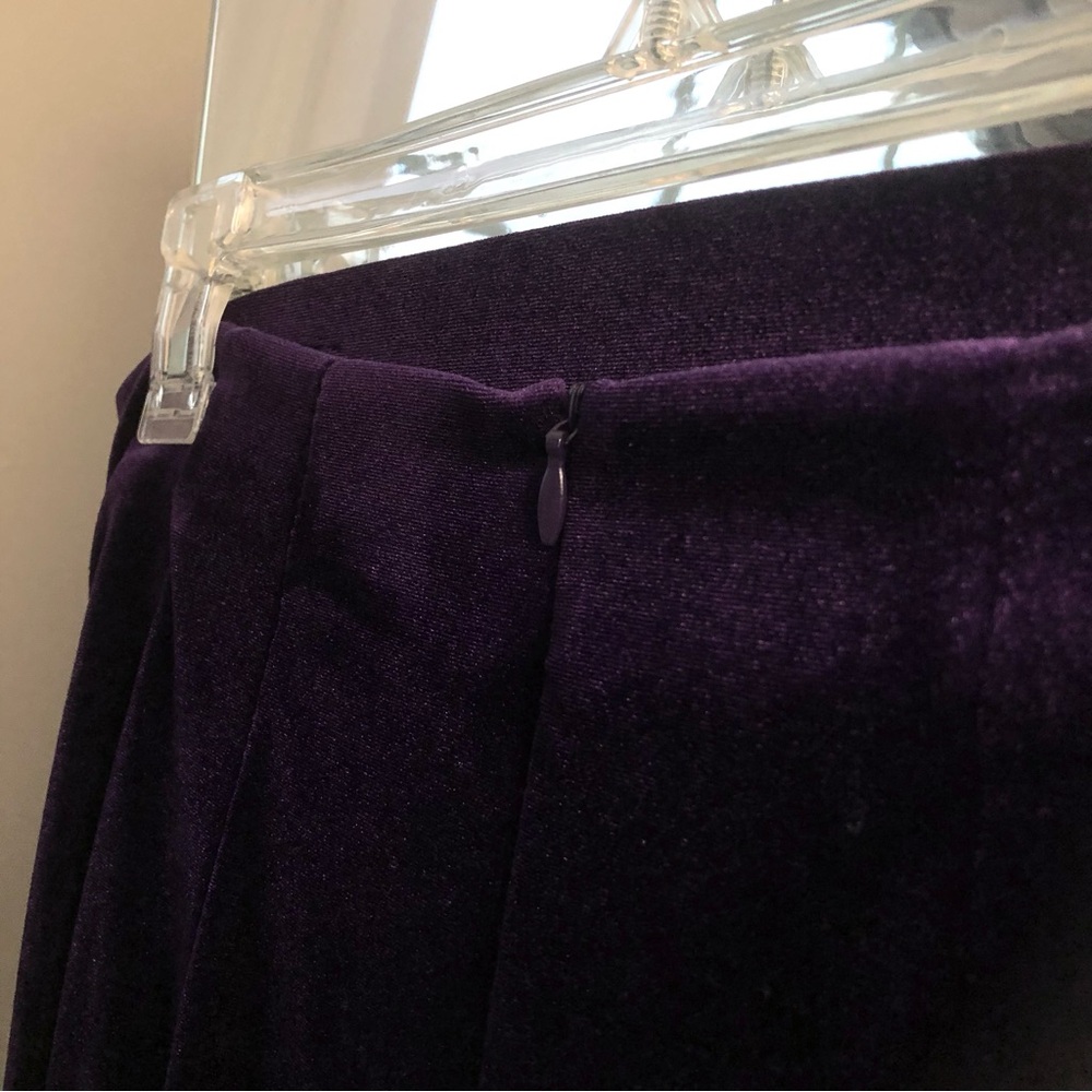 😍 Zara Purple Velvet Skirt - Picture 7 of 10